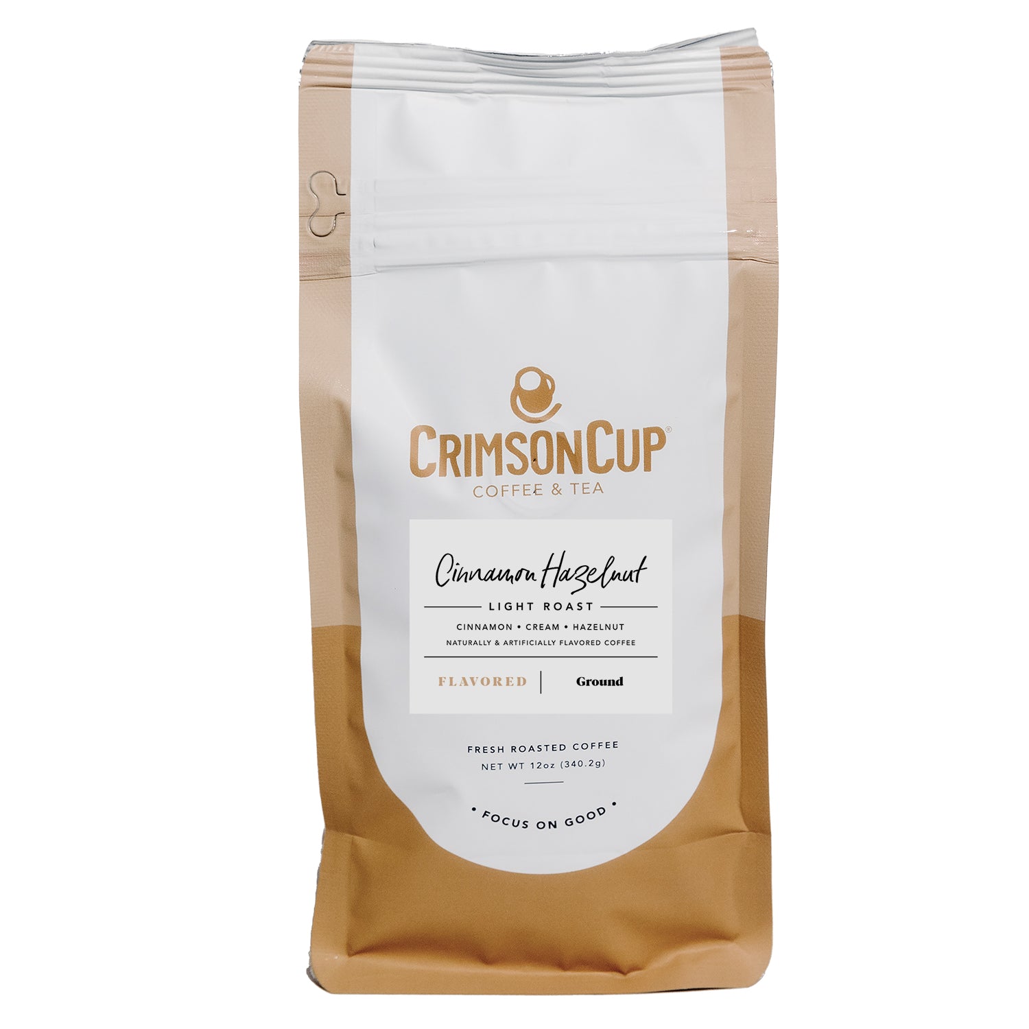 Ground & Whole Bean Flavored Coffee - Cinnamon Hazelnut Light