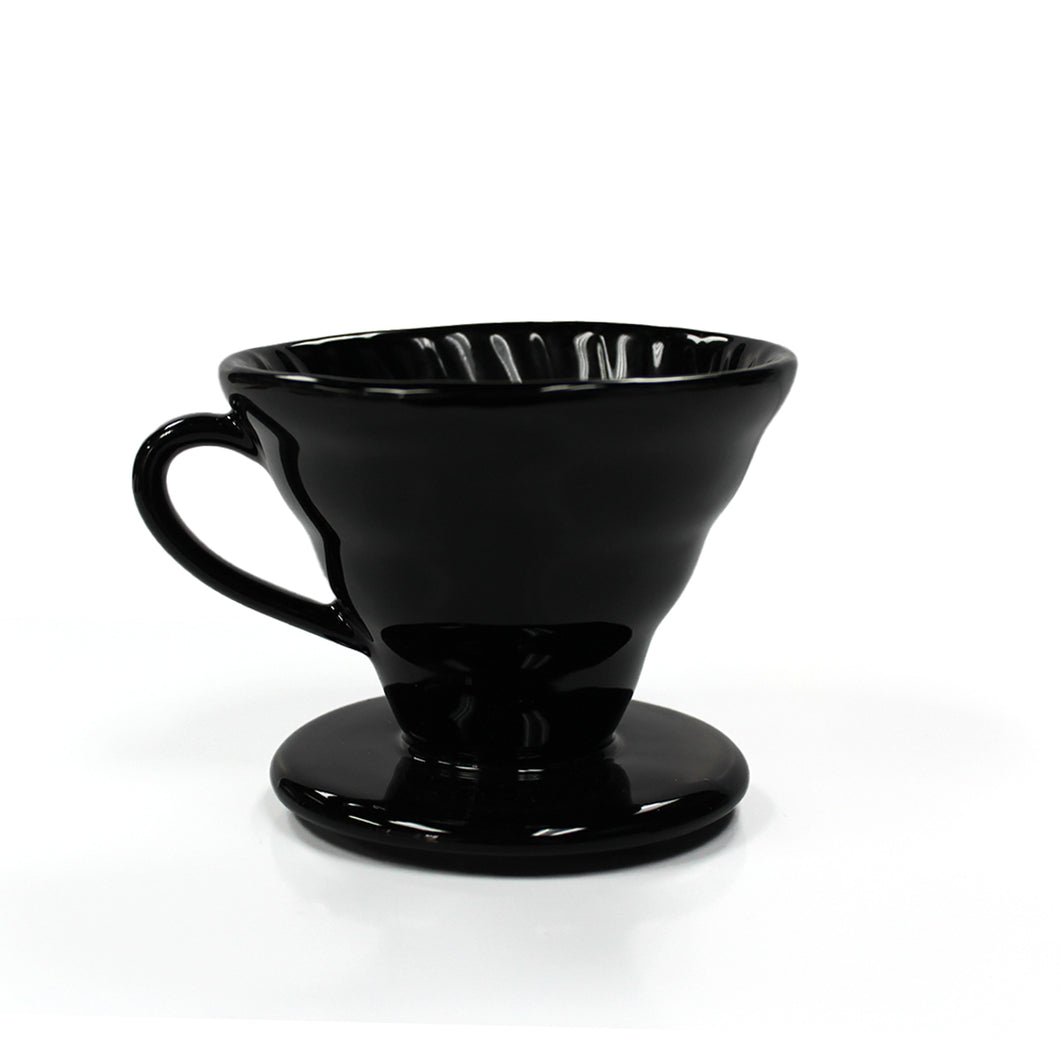 V60 Coffee Dripper, 02, Black Ceramic